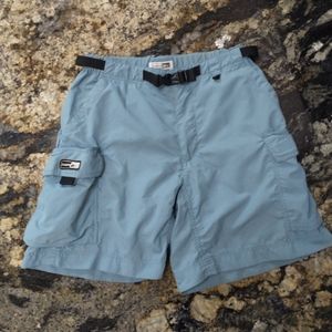 REI blue hiking cargo outdoor shorts UPF 50 size 4